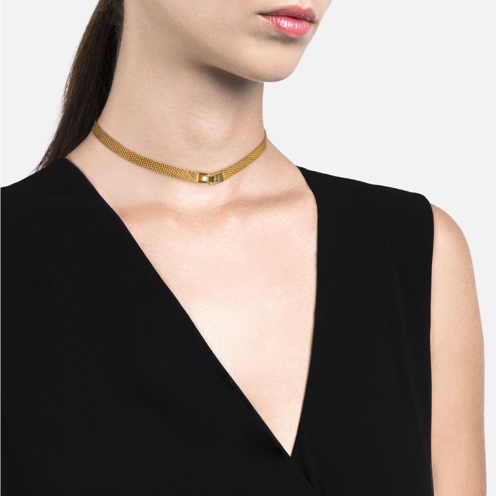 Miansai mesh gold vermeil chain choker